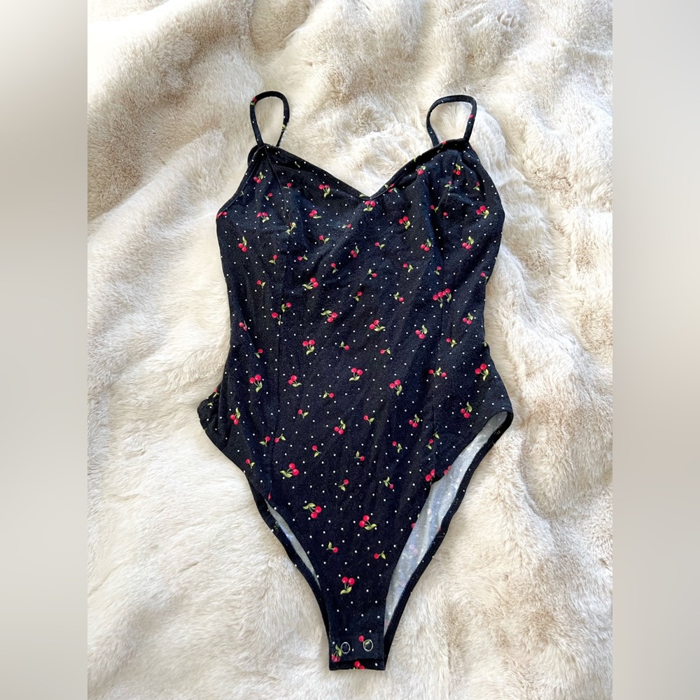 Cherry Strappy bodysuit